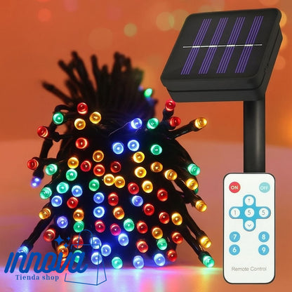 LUCES NAVIDAD CON PANEL SOLAR - RGB